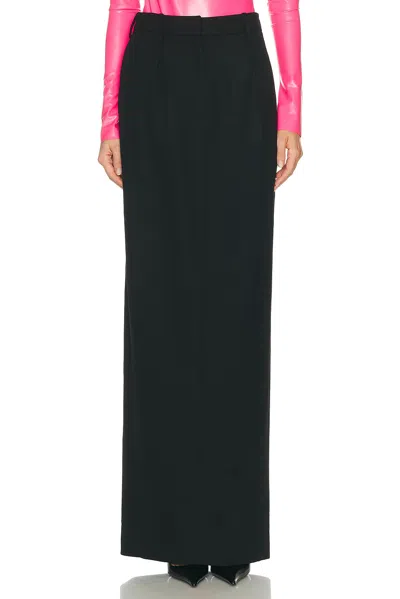 Mugler Long Skirt In Black