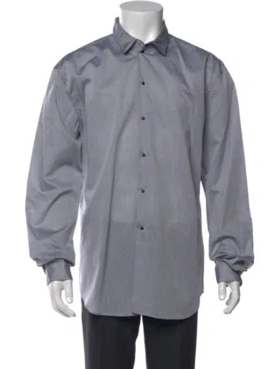 Pre-owned Mugler Long Sleeve Shirt In Gray