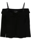 Mugler Off-the-shoulder Jacket In Black