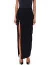Mugler Long Skirt With Piercing Detail