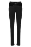 Mugler M Cut-out Trousers In Black