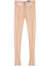 Mugler M-plaque Cut-out Sheer Pants In Neutrals