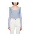 Mugler M-plaque Knitted Bodysuit In White
