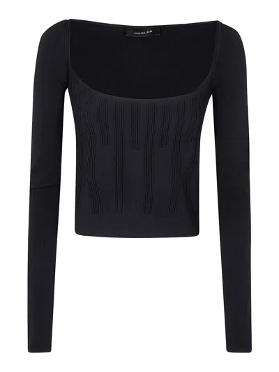 Mugler Top - Negro In Black
