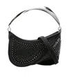 Mugler Medium Spiral Curve 01 Shoulder Bag In Black