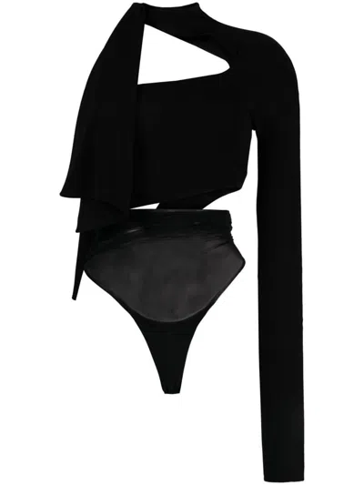Mugler Mesh Body In Black
