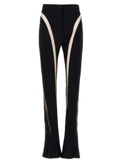 MUGLER MUGLER MESH INSERT LEGGINGS