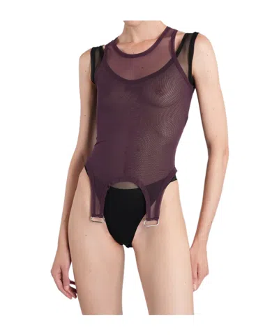 MUGLER MESH LAYERED BODYSUIT