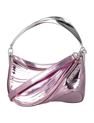 Mugler Metallic Curve 01 In Pink/metallic