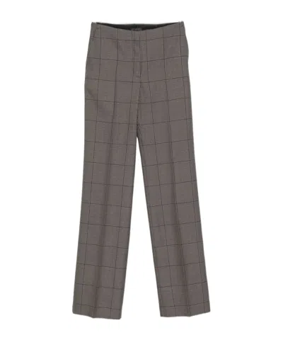 MUGLER MICRO-CHECK CASUAL TROUSERS