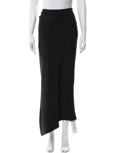 Pre-owned Mugler Midi Length Skirt In Black
