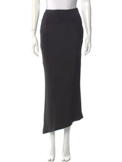 Pre-owned Mugler Midi Length Skirt In Gray