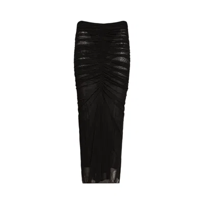 Pre-owned Mugler Midi Skirt 'black' | Women's Size 40