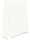 Mugler Knee Length And Midi Skirts In Bianco