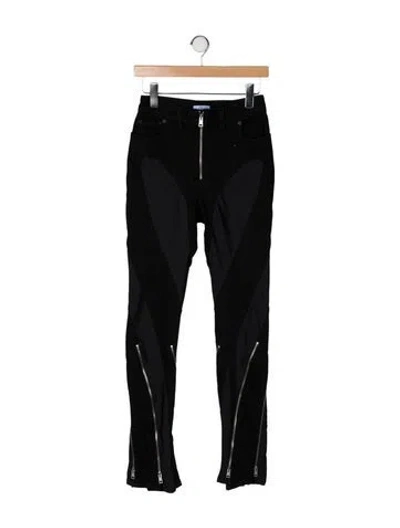Pre-owned Mugler Mid-rise Skinny Leg Jeans In Black