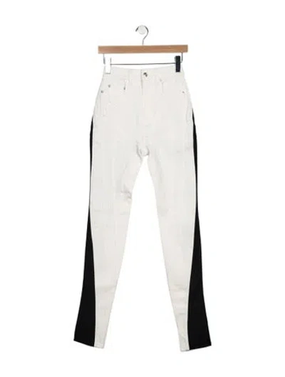 Pre-owned Mugler Mid-rise Skinny Leg Jeans In Blue