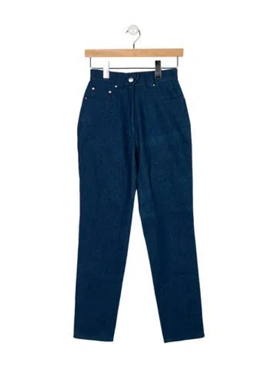 Pre-owned Mugler Mid-rise Skinny Leg Jeans W/ Tags In Blue