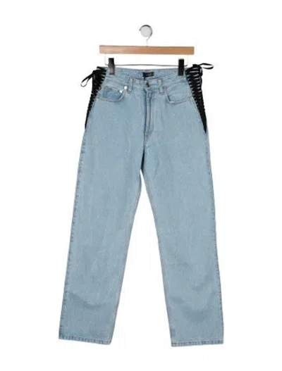 Pre-owned Mugler Mid-rise Skinny Leg Jeans W/ Tags In Blue
