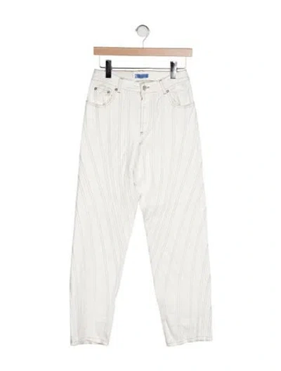 Pre-owned Mugler Mid-rise Straight Leg Jeans In Multi