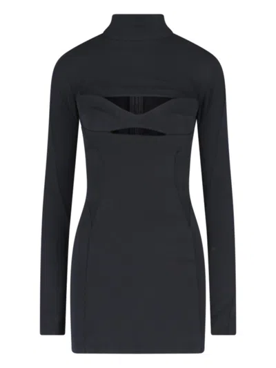 Mugler Mini Cut-out" Dress - Black