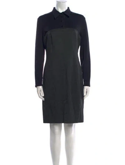 Pre-owned Mugler Mini Dress In Black