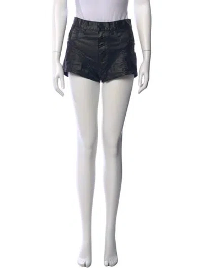 Pre-owned Mugler Mini Shorts In Black