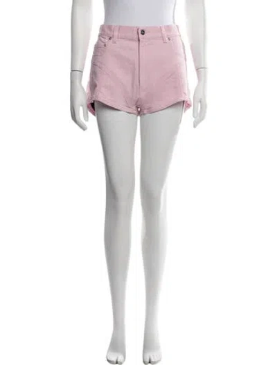 Pre-owned Mugler Mini Shorts In Pink