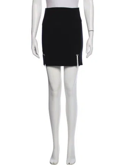 Pre-owned Mugler Mini Skirt In Black