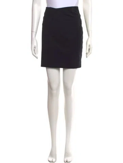 Pre-owned Mugler Mini Skirt In Black