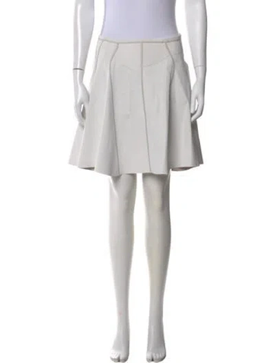 Pre-owned Mugler Mini Skirt In Blue
