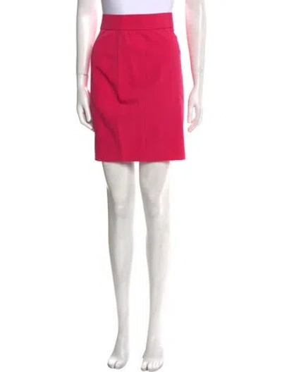 Pre-owned Mugler Mini Skirt In Pink
