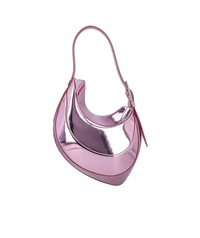 Mugler Mirror Shoulder Bag In Pink