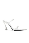 Mugler Mule Sandal In Chrome