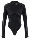 Mugler Layered Bodysuit Fitted Silhouette