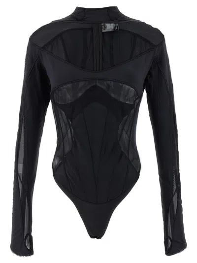 MUGLER 'MULTI-LAYER LINGERIE' BODYSUIT