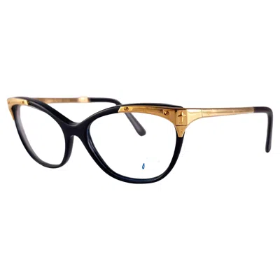 Pre-owned Mugler New Vintage Thierry  Cat Eye 25723 1980's Sunglasses In Black