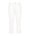Mugler Seam-detail Straight-leg Jeans In White