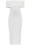 Mugler Off-shoulder Midi In White