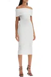 Mugler Off-shoulder Midi In White