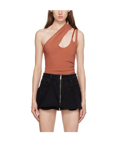 Mugler One-shoulder Tailored Jumpsuit In Black