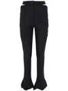 Mugler Black Cutout Trousers