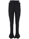 Mugler Black Cutout Trousers In Black