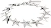 Mugler Palladium Star Bracelet In Metallic