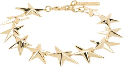 Mugler Palladium Star Bracelet In Gold