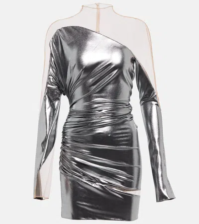 MUGLER PANELED MINIDRESS