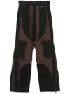 Mugler Patchwork Cargo Pants With In 黑色