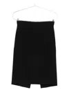 Mugler Panelled Midi Skirt In Black