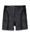 Mugler Panelled Shorts In Black