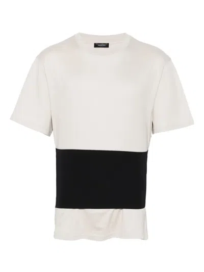 Mugler Panelled T-shirt In White