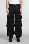 Mugler Multiple Pocket Cargo Pants In Black